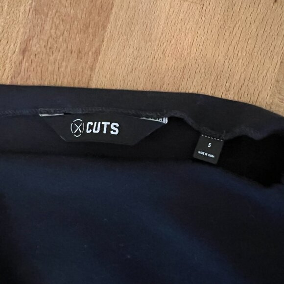 Cuts Black T-Shirt Mini Dress (S) - Picture 4 of 11
